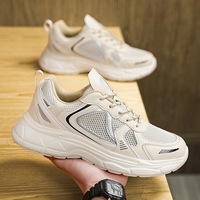 Chaussures de sport légères personnalisables avec logo de marque pour femmes et hommes, grandes tailles 36-48, en maille unie, pour la marche et la course