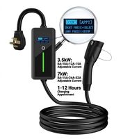 Nouveau chargeur EV portable de type 1 de haute qualité, 32A niveau 2, charge rapide 7kW pour voiture J1772