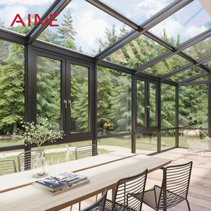 Terraza acristalada de aluminio para todas las estaciones <span class=keywords><strong>con</strong></span> ventana corredera, tipo invernadero exterior extendido. - Product Image 1
