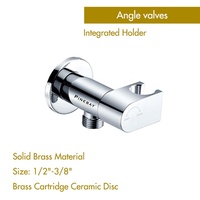 PINEBAY Vanne d'angle en laiton de luxe Vanne d'arrêt de bidet pour usage général pour pulvérisateur de bidet Shattaf