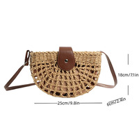 Nouveau portefeuille à bandoulière sac de paille de luxe sac à main esthétique sacs à main femmes Messenger fourre-tout voyage fronde aisselles sacs à bandoulière pour dames