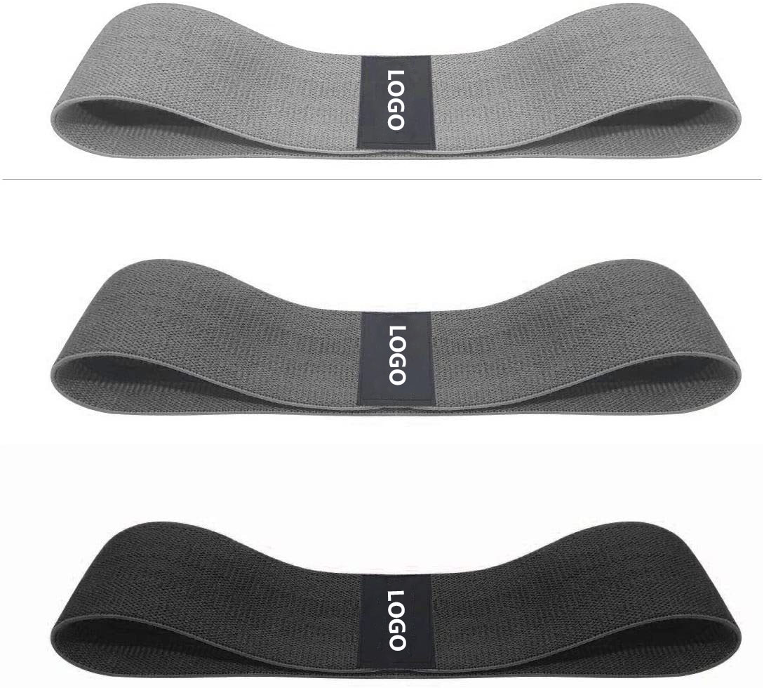 Новый дизайн, набор из 3 эластичных лент для упражнений с логотипом на заказ, эластичная лента с принтом в виде Круга для бедер, эластичная лента для тренажерного зала, фитнеса