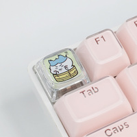 Clavier de jeu artisanal en résine imprimé 3D, clavier de jeu Chiikawa, ESC fait à la main, support de remplacement, personnalisation, claviers mécaniques