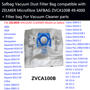Großhandel Mikrofaser Vlies-Staubbeutel für ZVCA100B Staubsauger Teile Zubehör Ersatzteile - Product Image 4