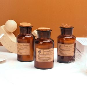 Bougie parfumée Aroma Sensation, cire de soja naturelle, pot en verre, style minimaliste, aromathérapie, décoration d'intérieur - Product Image 1
