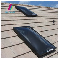 Fenêtre en dôme en polycarbonate solide de qualité professionnelle, isolée thermiquement, épaisseur de 3 à 20 mm, vue panoramique