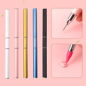 1PC Nail Art công cụ dual-kết thúc Nail dotting kim cương sơn bút pha lê hạt xử lý sáp bút chì thạch kép picker