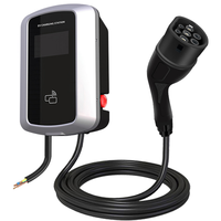 Nouvelle borne de recharge murale pour véhicule électrique de type 1 de 7 kW, 32 A, monophasée, avec application WiFi, station de recharge intelligente pour la maison, protection IP54, câble de 5 m pour les modèles 3 et Y