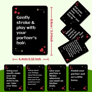 Nuevas Tarjetas de Juego de Mesa Creativas y Personalizables para Parejas, 50 Piezas, Material de Papel, Accesorios de Verdadero o Reto, <span class=keywords><strong>Serie</strong></span> Prueba del Alma - Product Image 3