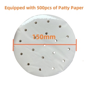 Thương mại 6-inch 150mm Hướng dẫn sử dụng bánh <span class=keywords><strong>hamburger</strong></span> patty Máy ép điều kiện mới cho nhà hàng & khách sạn sử dụng cho Burger patty làm - Product Image 5