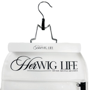 Sac d'extension de cheveux personnalisé blanc Non tissé de bonne qualité, sac de rangement pour perruque - Product Image 6