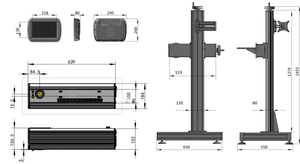 Sistema codificador láser de CO2 compacto de nueva condición, fácil de operar con número de lote de fecha, marcado de código de barras, compatible con formato gráfico PLT - Product Image 4