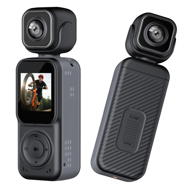 4k Front and Rear Dual Lens Wifi Wireless Handheld Camera for Outdoor Adventure Mini Sports Camera