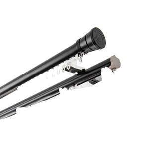 Tringle à rideaux en alliage d'aluminium Art Déco, double tringle à montage latéral, épaissie, à montage supérieur, vente en gros, style nordique, luxe léger, simple - Product Image 1