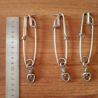 Fabrication d'accessoires de pêche à la palangre bon marché connecteur pivotant de grue clips de palangre Royaume-Uni