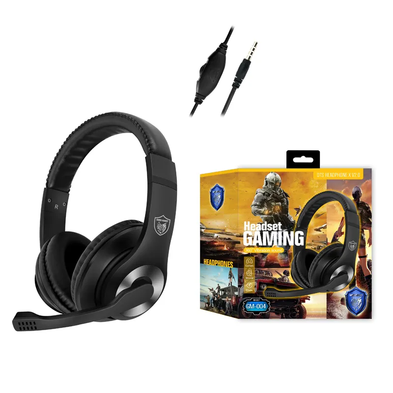 Over Ear Headphones Studio Dj Headphone Wired Monitor Music Gaming Headset Earphone for Phone Computer Pc with Mic