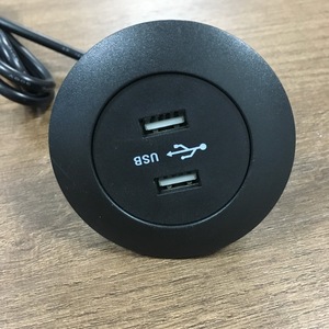 Prise de charge USB double encastrée carrée et ronde fabriquée en usine, avec prise à 2 broches, pour meubles et bureaux (normes US, <span class=keywords><strong>EUR</strong></span>, AU, FR) - Product Image 4