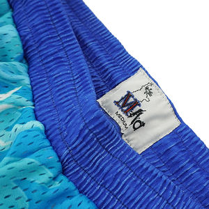 Short en maille de basket-ball de gymnastique blanc lourd en gros, short en maille de spandex de polyester de sublimation personnalisé - Product Image 4