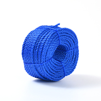 Cuerda de Polietileno Naranja de 3 Hilos, 10 mm x 220 Metros, Cuerda de Polietileno Trenzada, Cuerda de Polietileno de Alta Densidad (HDPE) con Verde de 12 mm, 15 mm, 24 mm