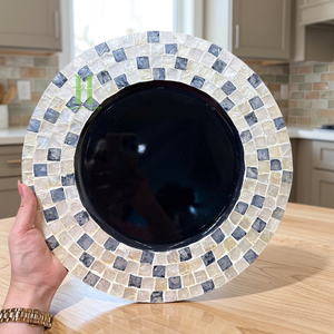 BEST SELLER! New Product Mother of Pearl Round Placemats For Party Modern Style Decoration Placemats For <b>Dinner</b> From Vietnam - Product Image 1