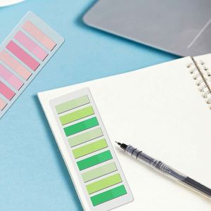 180 Sheet Gradient Index Tabs Self-Adhesive PET <b>Sticky</b> <b>Notes</b> with Morandi-Color Tags for School & Office - Product Image 5