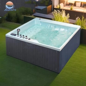 Hot Sale 4 Personen Freistehende moderne Acryl-Spa-Badewanne im Freien mit Whirlpool-Massage und Computers teuerung - Product Image 2