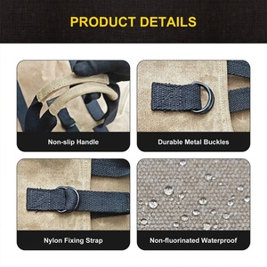 Firewood <b>Log</b> Carrier for <b>Fireplace</b> Personalized Large Heavy Duty Waterproof Canvas Firewood Tote Bag - Product Image 5