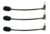 Headset game Boom fleksibel, dengan mikrofon nirkabel bisa dilepas 3.5mm Mic Boom
