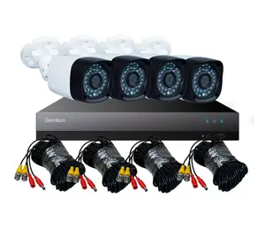 Gevilion 4Ch Analog Überwachung Draht Hd Home Security Cctv Kamera System AHD Dvr Kit