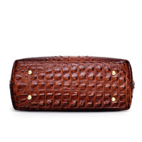 Nouveau sac à main pour femme, tendance transfrontalière, style européen et américain, sac à bandoulière/à porter en travers du corps à motif crocodile et poignée ronde
