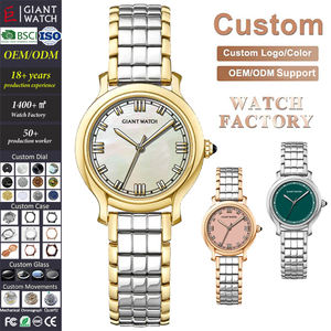 Montres en quartz de luxe avec diamants pour femmes, charme, filles, mode, acier inoxydable, étanches, montres-bracelets pour femmes - Product Image 1
