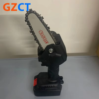 Gergaji mesin listrik Mini portabel 4 inci, gergaji mesin nirkabel untuk memotong kayu mudah