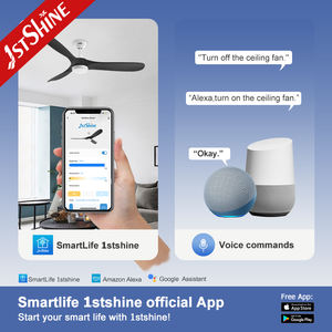 Ventilateur de plafond LED 1stshine silencieux, ventilateur de plafond 2026, nouveau ventilateur de plafond en bois avec lumière LED - Product Image 6