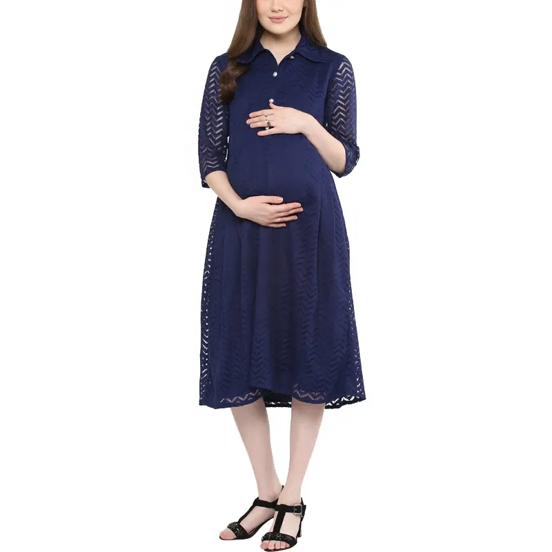 Vestido de verano para mujeres embarazadas, ropa de maternidad personalizada para amamantar, venta al por mayor