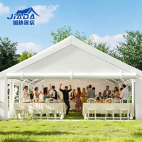 Tonnelle modulaire triangulaire Jiada en alliage d'aluminium et PVC, toutes saisons, avec toit transparent, résistante à la neige, à la pluie et au vent, pour salons professionnels