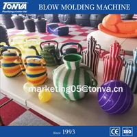 Machine de moulage par extrusion-soufflage de bouteilles de pot d'eau HDPE en plastique