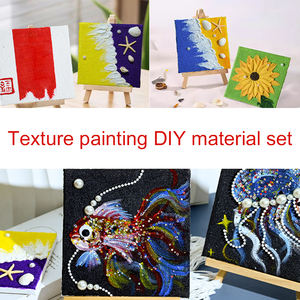 DIY tuval akrilik boyama sanat gül kuvars kum akrilik boyama malzemesi kiti - Product Image 6