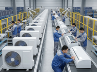 Enerji Tasarruflu 9000BTU 48V DC Güneş Enerjili Klima, Şebekeden Bağımsız Güneş Enerjisiyle Çalışan Klima, Akü Yedekleme Sistemli