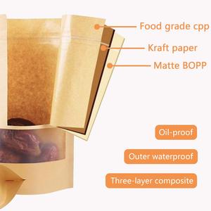 Kraft-bolsas de pie con cremallera, embalaje - Product Image 6