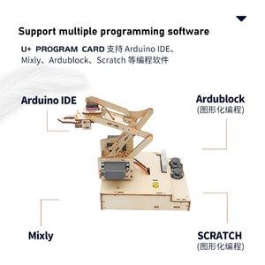 Kit d'apprentissage de programmation intelligent pour jeunes, <span class=keywords><strong>bras</strong></span> robotique intelligent compatible <span class=keywords><strong>avec</strong></span> la carte de développement <span class=keywords><strong>Arduino</strong></span> Uno - Product Image 3