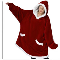 Kustom Selimut Hoodie Hangat Mewah Sweatshirt Hooded Selimut Hoodie Sherpa Bunga Dicetak Hoodie Selimut