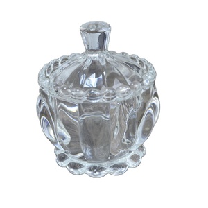 Vendita <span class=keywords><strong>di</strong></span> Fabbrica: Zuccheriere in <span class=keywords><strong>Vetro</strong></span> con Coperchio in Cristallo, Ciotola Decorativa per Caramelle, Contenitore per Conservazione e Esposizione Domestica - Product Image 6