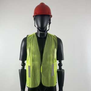 उच्च दृश्यता पॉलिएस्टर सुरक्षा चिंतनशील यातायात कार्य स्वच्छता जैकेट/चिंतनशील सुरक्षा कपड़े - Product Image 1