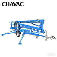 Promotion : Grue à flèche télescopique pliable de 10-24 m, montée sur remorque, grue de levage à flèche