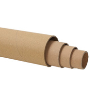 Tube en papier kraft écologique noyau d'emballage durable tube d'artisanat de taille personnalisée matériau recyclable en gros