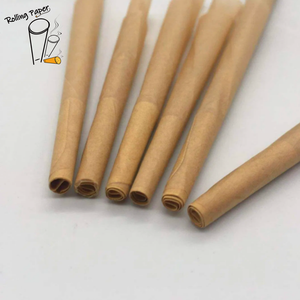 Wholesale unbleached <b>smoking</b> roll paper accessories customized brand 109MM tapered paper cone - Product Image 2
