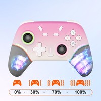 Control Inalámbrico con Doble Motor y Función de Vibración para Smart TV, Tablet, PC, Switch, Android, Gamepad BT