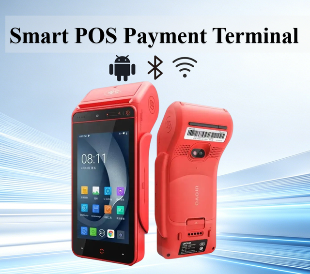 Factory Supply 5.5 Inch Mini Screen POS System Android 12 Mobile Portable Billing Machine with Built in Printer for  Business