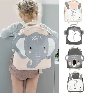 Рюкзак для девочек и мальчиков с изображением животных, школьная сумка для малышей и детей, забавная мультяшная сумка для детского сада