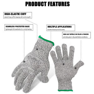 ANSI Guantes resistentes a cortes Nivel 5 Protección Trabajo Construcción Guantes - Product Image 2